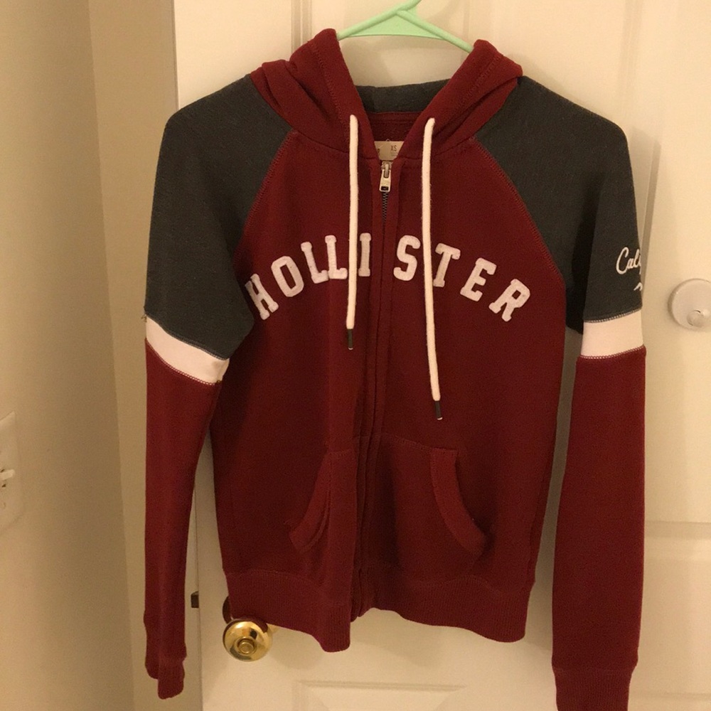 Maroon Hollister Hoodie